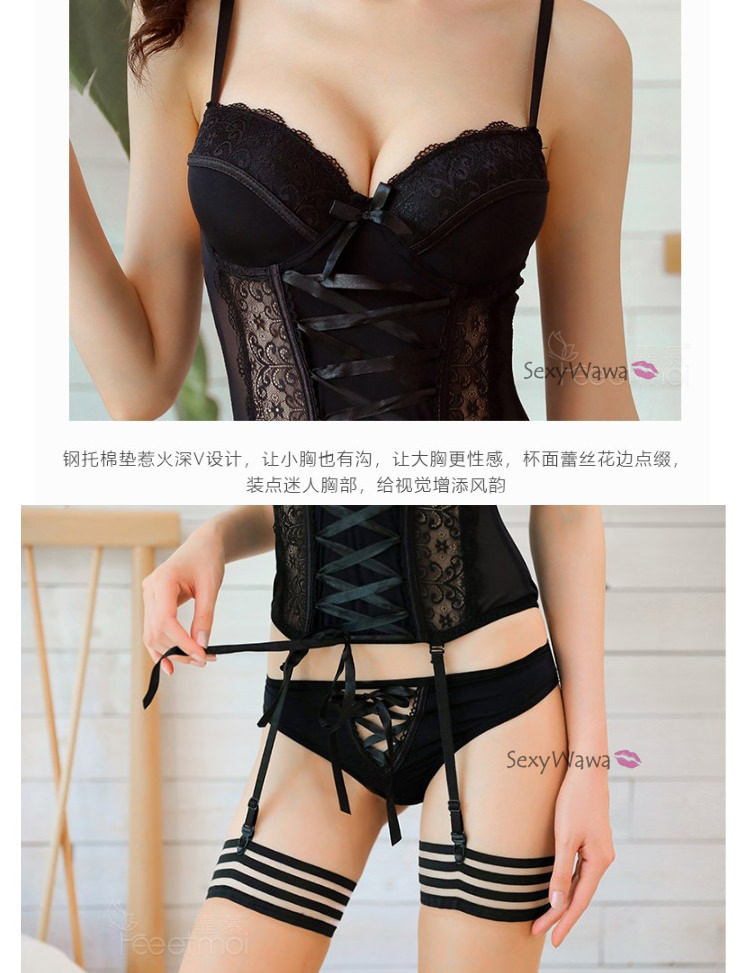 Sexy Corset with Garter Belts SC018