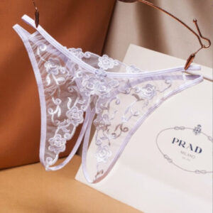 Sexy Open Crotch Panties OC008WH