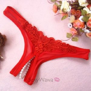 Sexy Open Crotch Panties OC006RD