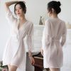 Sexy Bathrobe With T-back PJ008WH