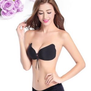 Invisible Strapless Butterfly Silicone Push Up Bra IB004BK