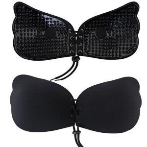 Invisible Strapless Butterfly Silicone Push Up Bra IB004BK