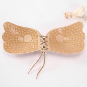 Invisible Strapless Butterfly Silicone Push Up Bra IB004SK